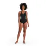 Speedo Placement Muscleback Eco Endurance+ Badetøy female, Black / tile / atomic