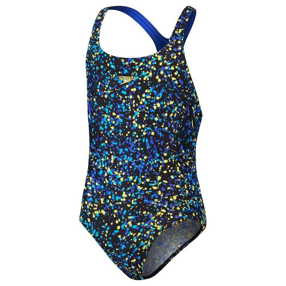 Speedo Printed Medalist Badetøy female, Black / cobalt pop / bolt / lemon drizzle, 5-6Y Speedo Printed Medalist Badetøy female, Black / cobalt pop / bolt / lemon drizzle, 5-6Y