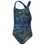 Speedo Printed Medalist Badetøy female, Black / cobalt pop / bolt / lemon drizzle, 5-6Y