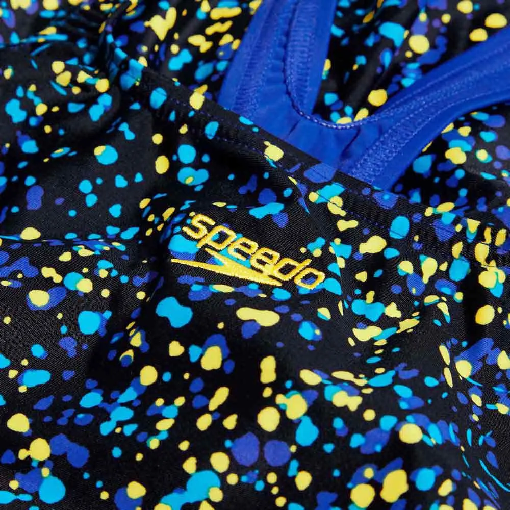 Speedo Printed Medalist Badetøy female, Black / cobalt pop / bolt / lemon drizzle, 5-6Y Speedo Printed Medalist Badetøy female, Black / cobalt pop / bolt / lemon drizzle, 5-6Y