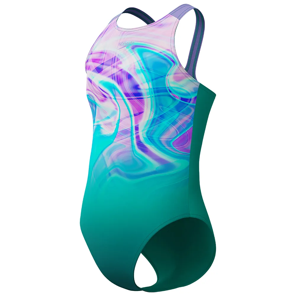 Speedo Printed Pulseback Badetøy female