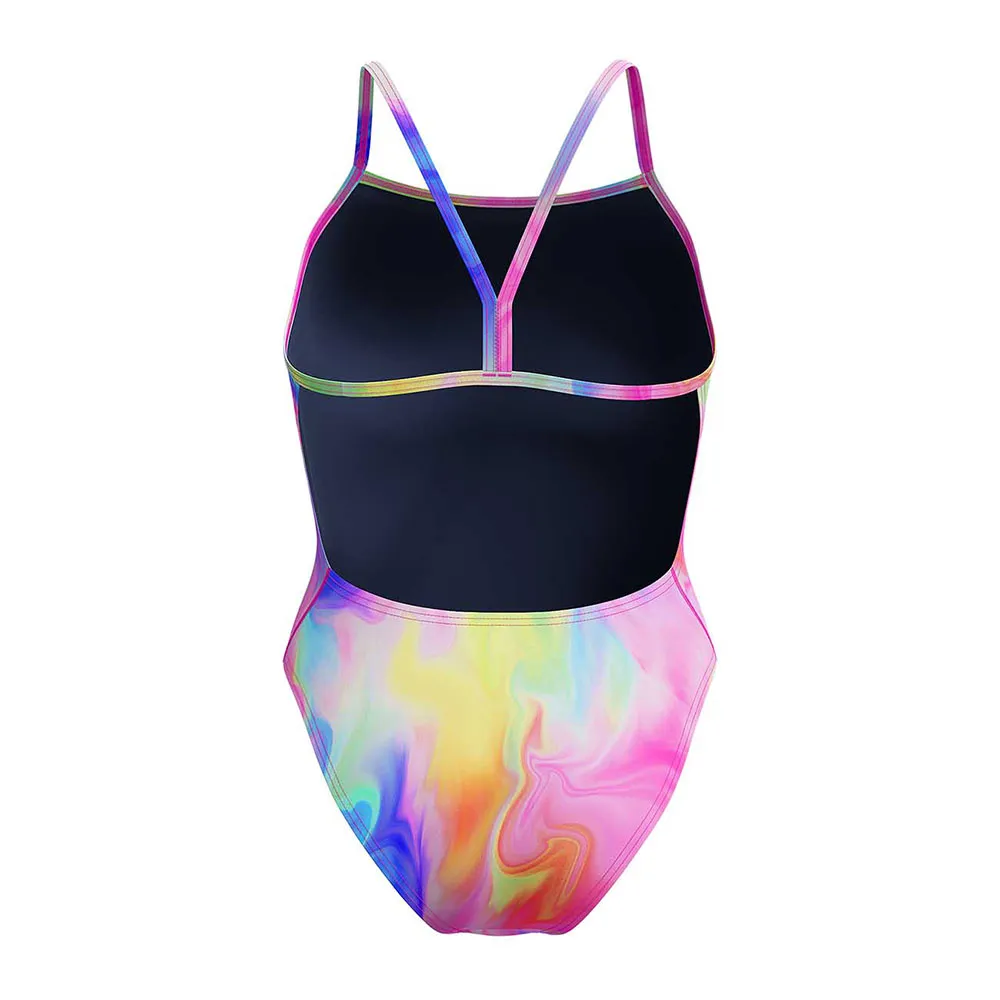 Speedo Printed V-back Badetøy female Speedo Printed V-back Badetøy female