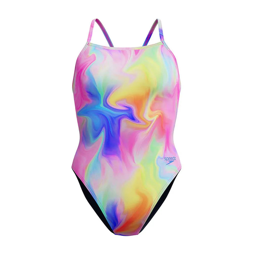 Speedo Printed V-back Badetøy female Speedo Printed V-back Badetøy female