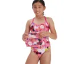 Speedo Punk Floral Lane Line Back Allover Endurance Badetøy female