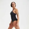Speedo Shaping Amberglow Printed Badetøy female, Black / usa charcoal / white