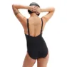 Speedo Shaping Amberglow Printed Badetøy female, Black / usa charcoal / white