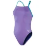 Speedo Solid Lattice-back Badetøy female, Miami lilac / aquarium