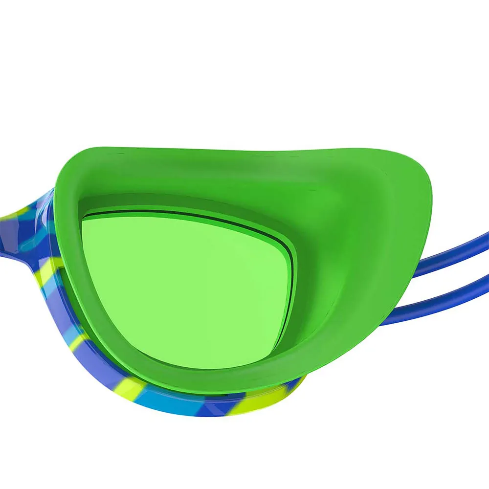 Speedo Sunny G Pop Seasiders Print Svømmebriller For Barn unisex, Speedo blue camo / jello green, One Size