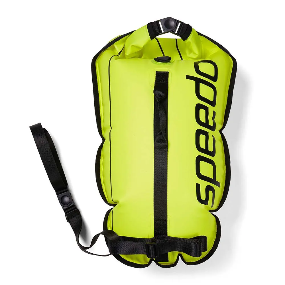 Speedo Svømmebøye Med Tørrpose unisex, Hyper yellow / black