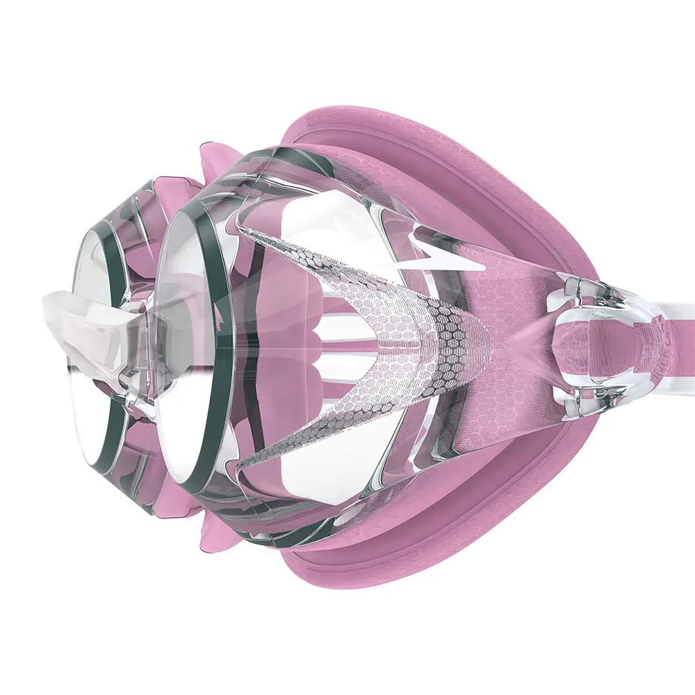 Speedo Vanquisher 3.0 Svømmebriller For Kvinner unisex, Funny pink / clear, One Size