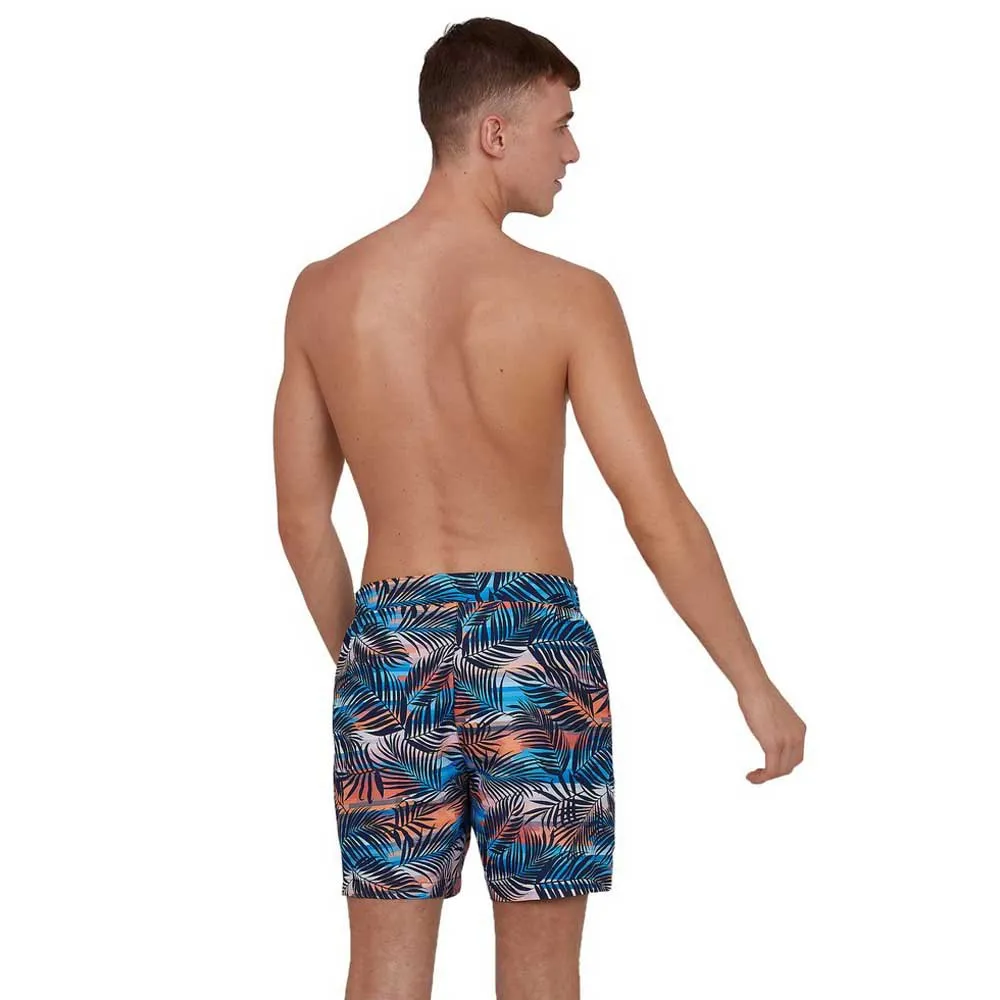 Speedo Vintage Paradise 16´´ Badebukse, True navy / mango / sky blue