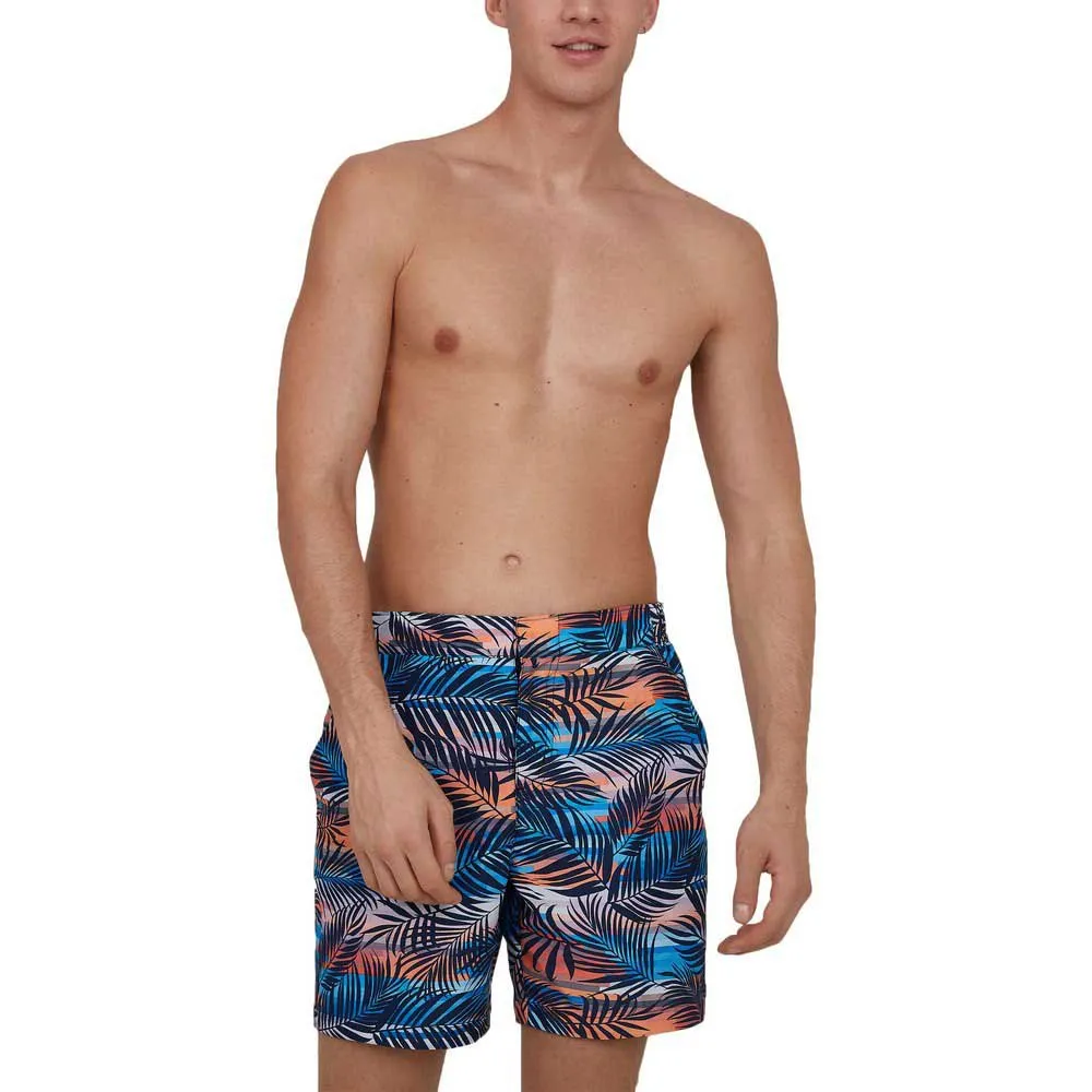 Speedo Vintage Paradise 16´´ Badebukse, True navy / mango / sky blue