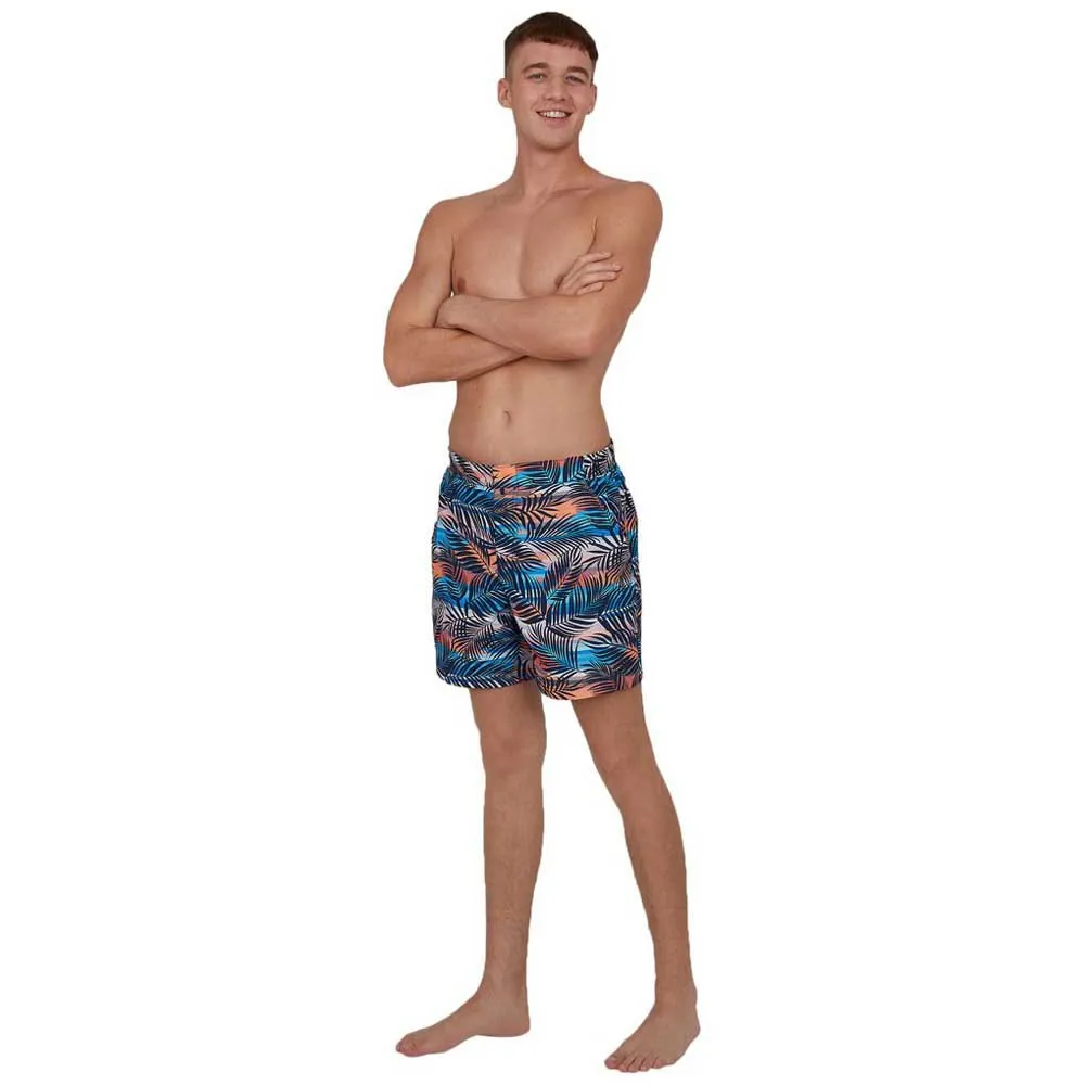 Speedo Vintage Paradise 16´´ Badebukse, True navy / mango / sky blue