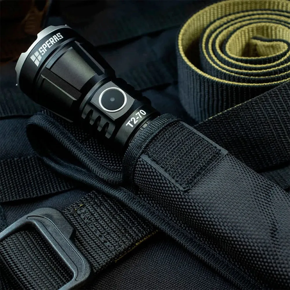 Speras Taktisk Lommelykt T2-70 Med 3300 Lumens, One size Speras Taktisk Lommelykt T2-70 Med 3300 Lumens, One size