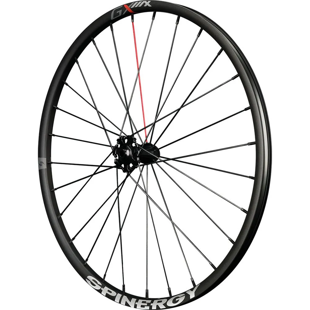 Spinergy Gx Max 700c Cl Disc Tubeless Gravel Forhjul, Black, 15 x 110mm Spinergy Gx Max 700c Cl Disc Tubeless Gravel Forhjul, Black, 15 x 110mm