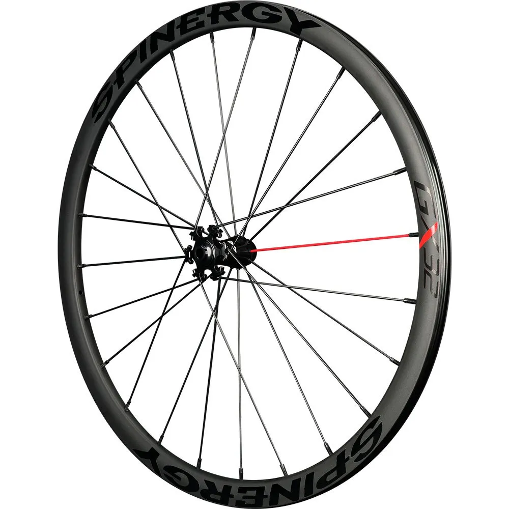 Spinergy Gxx 700c Cl Disc Tubeless Gravel Forhjul, Black, 12 x 100mm