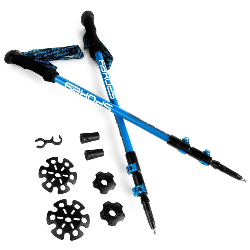 Spokey Carbon Spaserstokker, Black / blue, 105-135cm Spokey Carbon Spaserstokker, Black / blue, 105-135cm