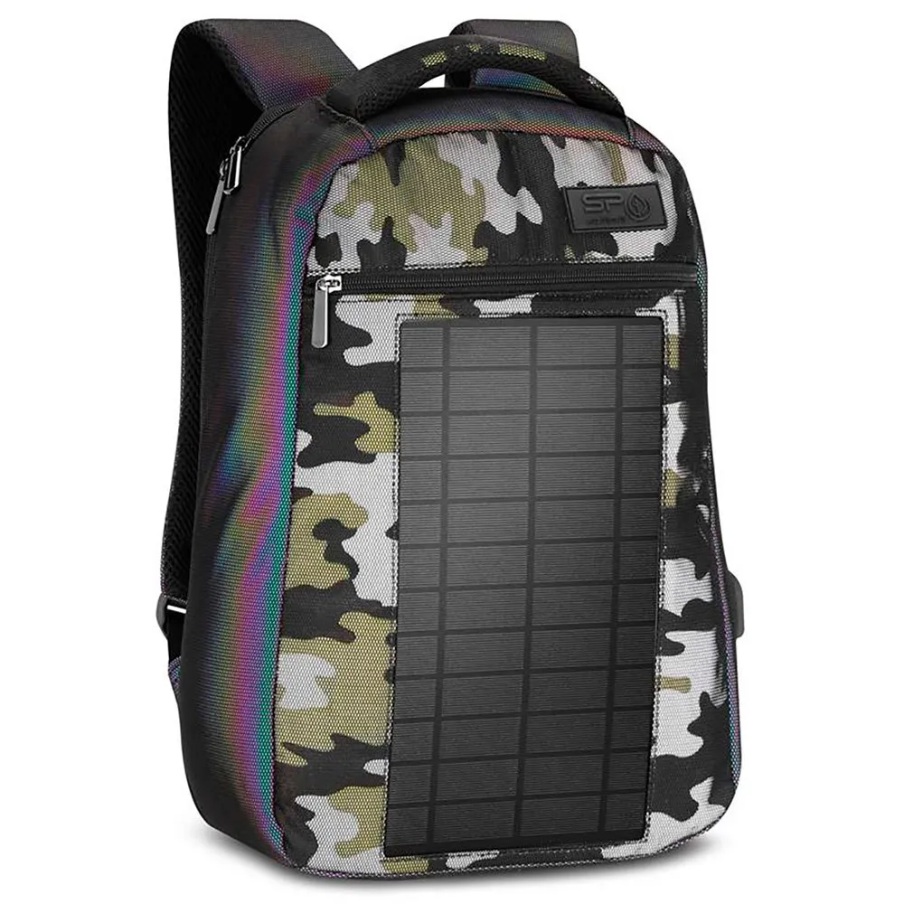 Spokey City Solar Ryggsekk 30l, Black / camo