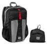 Spokey Hidden Peak 18l Ryggsekk, Black / red
