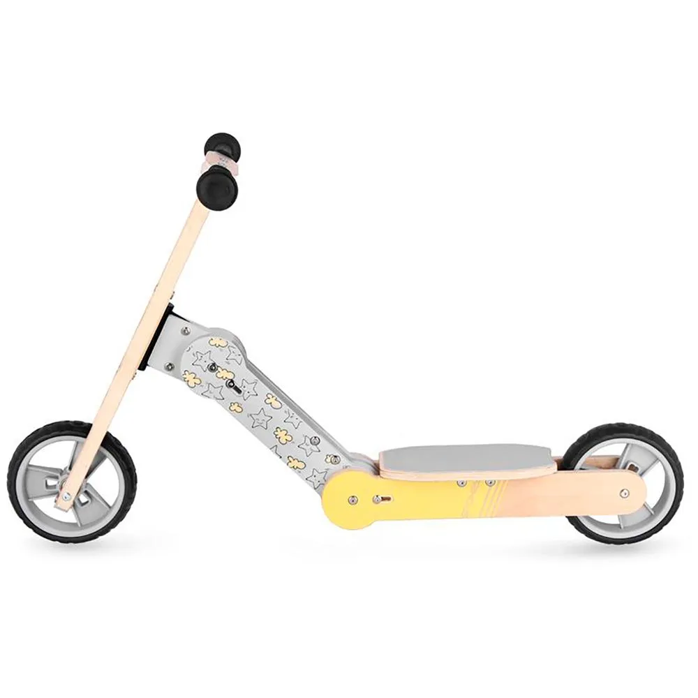 Spokey Woo-ride Multi 2in1 Løpesykkel, Yellow, One Size, Barnesykkel