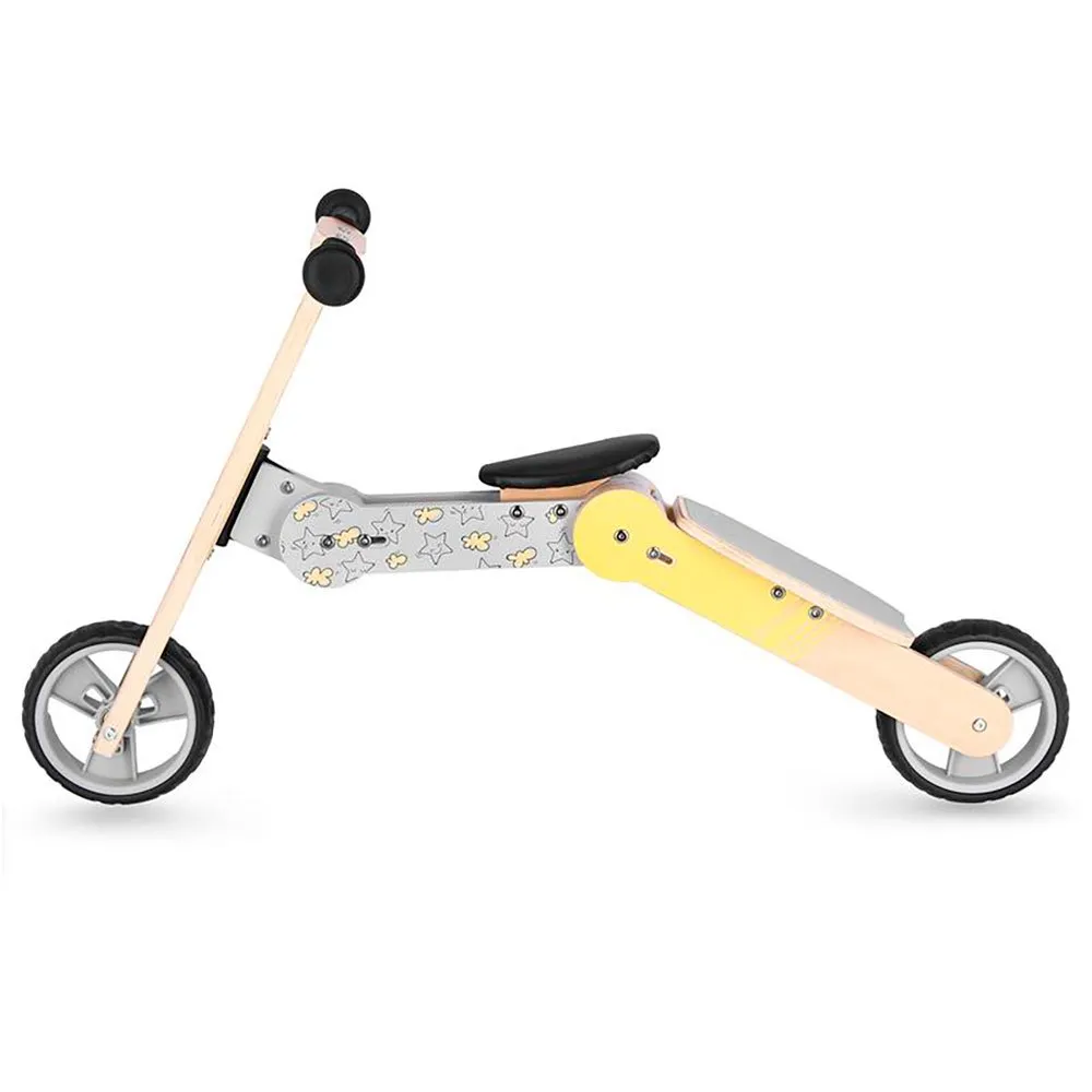 Spokey Woo-ride Multi 2in1 Løpesykkel, Yellow, One Size, Barnesykkel