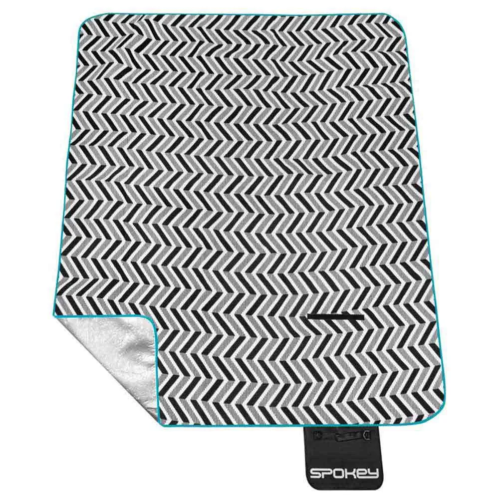 Spokey Zigzag Piknikteppe, Black / white, 210 x 180cm Spokey Zigzag Piknikteppe, Black / white, 210 x 180cm