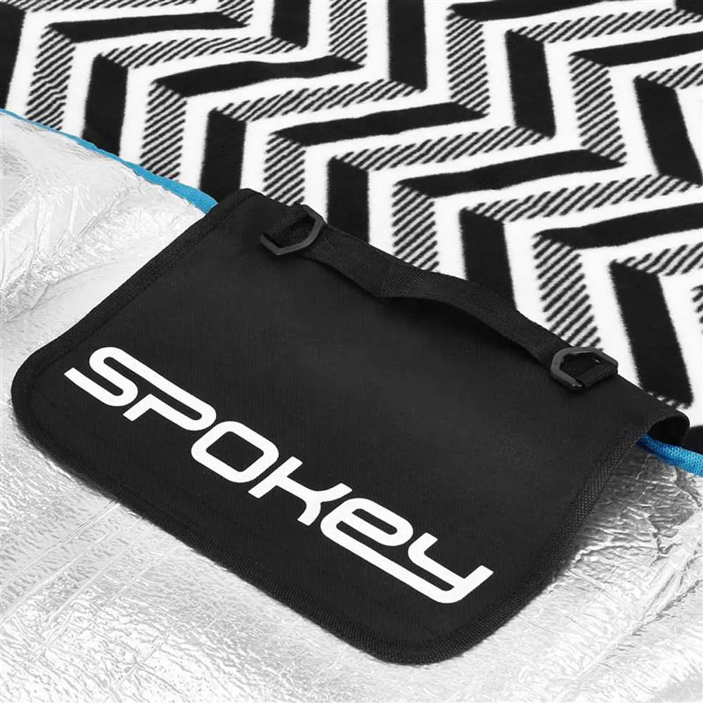 Spokey Zigzag Piknikteppe, Black / white, 210 x 180cm Spokey Zigzag Piknikteppe, Black / white, 210 x 180cm