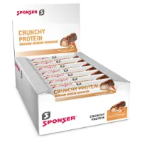 SPONSER Crunchy Proteinbarerboks Bringebær 50g 12 Enheter