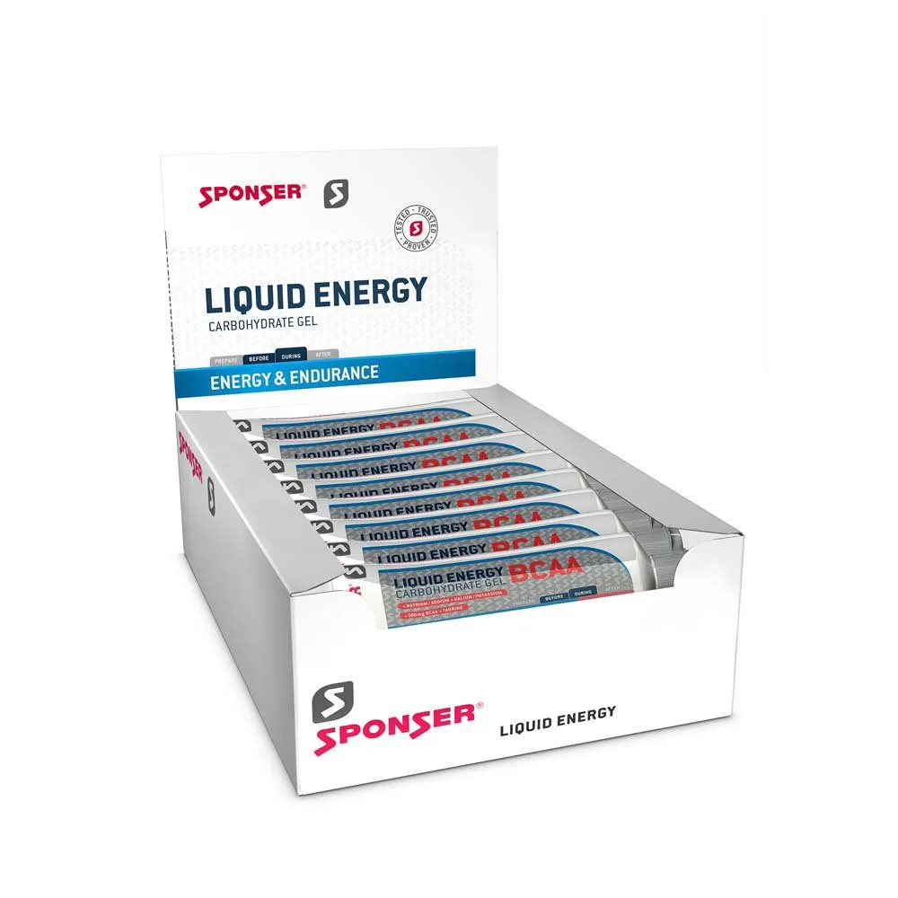 SPONSER Liquid Plus Boks Med Energigeler Cola Og Sitron 70g 18 Enheter, Multicolor, One Size