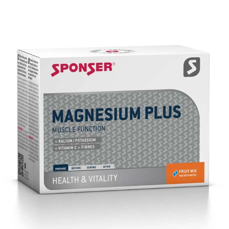 SPONSER Magnesium Plus Drikkeampuller Eske Fruktblanding 6.5g 20 Enheter, Multicolor, One Size