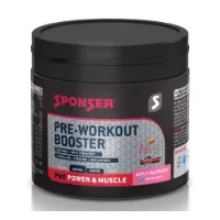 SPONSER Pre Workout Booster 256g & Drikke Bringebær Eple SPONSER Pre Workout Booster 256g & Drikke Bringebær Eple
