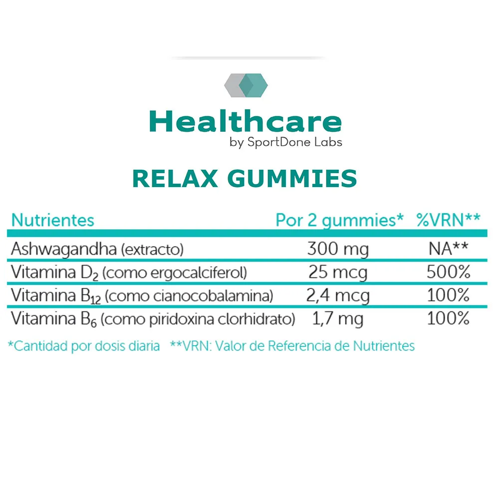 Sportdone Avslappende Relax-effekt 60 Gummies, One size