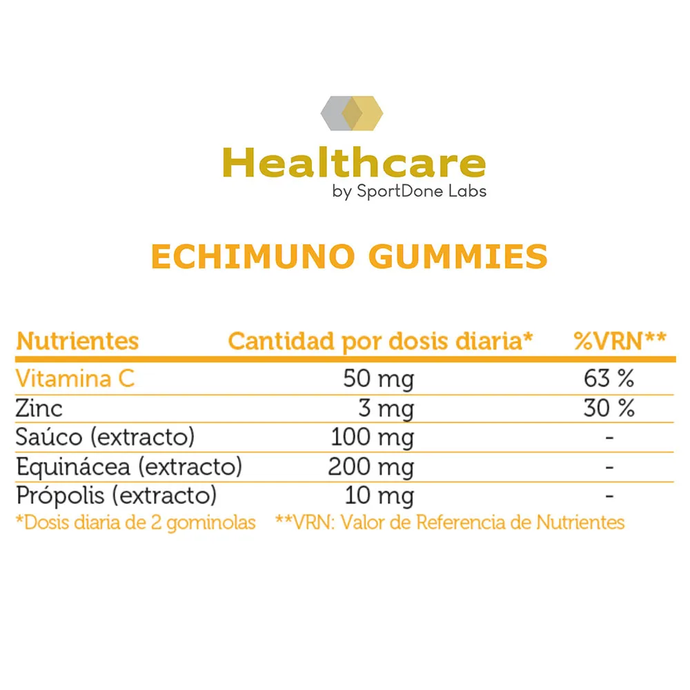 Sportdone Echimuno Hjelper Forsvaret Ditt 60 Gummier, One size