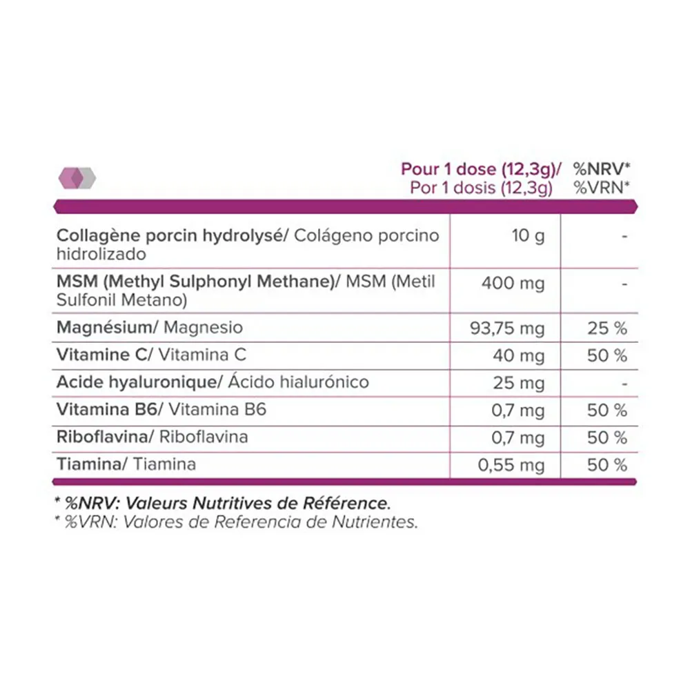 Sportdone Kollagenpulver Jordbær 368g, One size