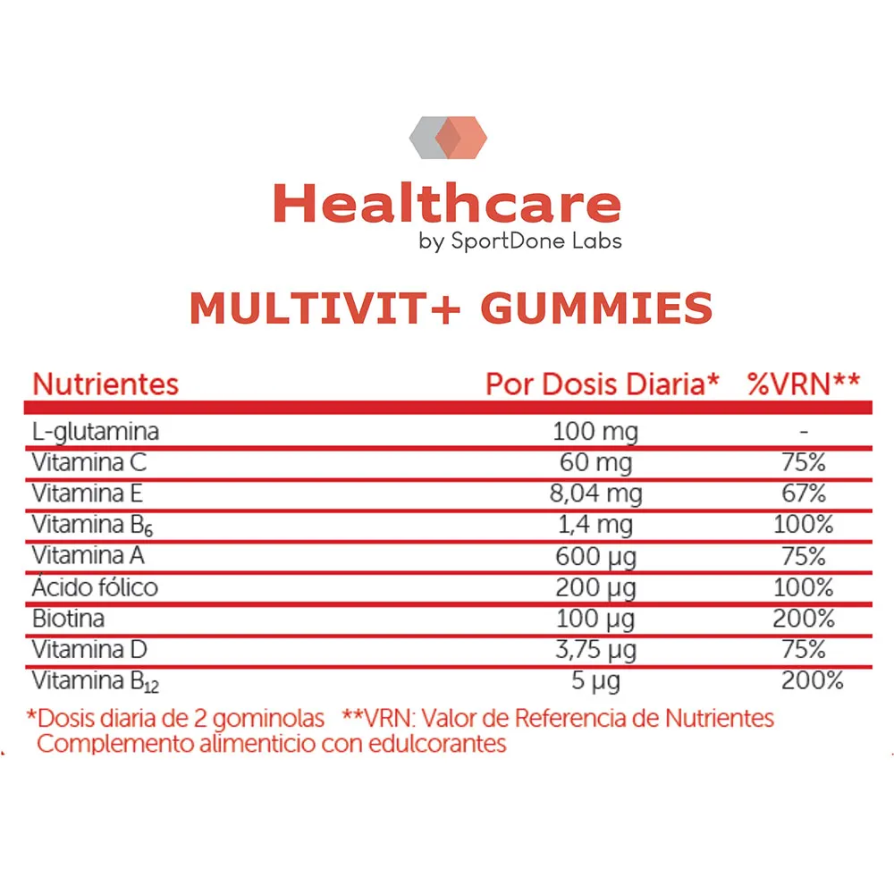 Sportdone Multivit+ Din Vitaminbooster 60 Gummier, One size Sportdone Multivit+ Din Vitaminbooster 60 Gummier, One size