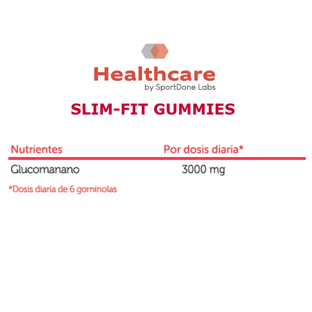 Sportdone Slimfit Hjelper Deg å Gå Ned I Vekt Smak 42 Gummies Røde Frukter, One size