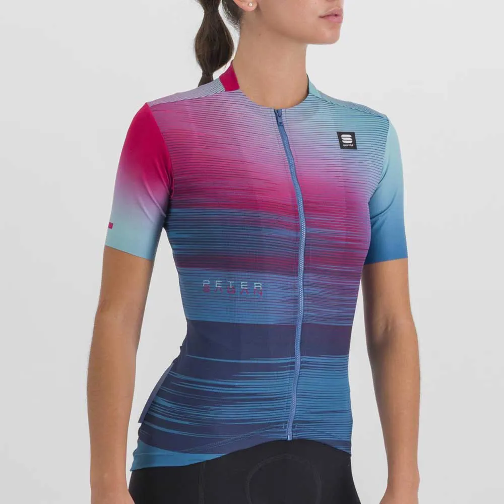 Sportful Peter Sagan Supergiara Kort Ermet Trøye, Juniper blue, L