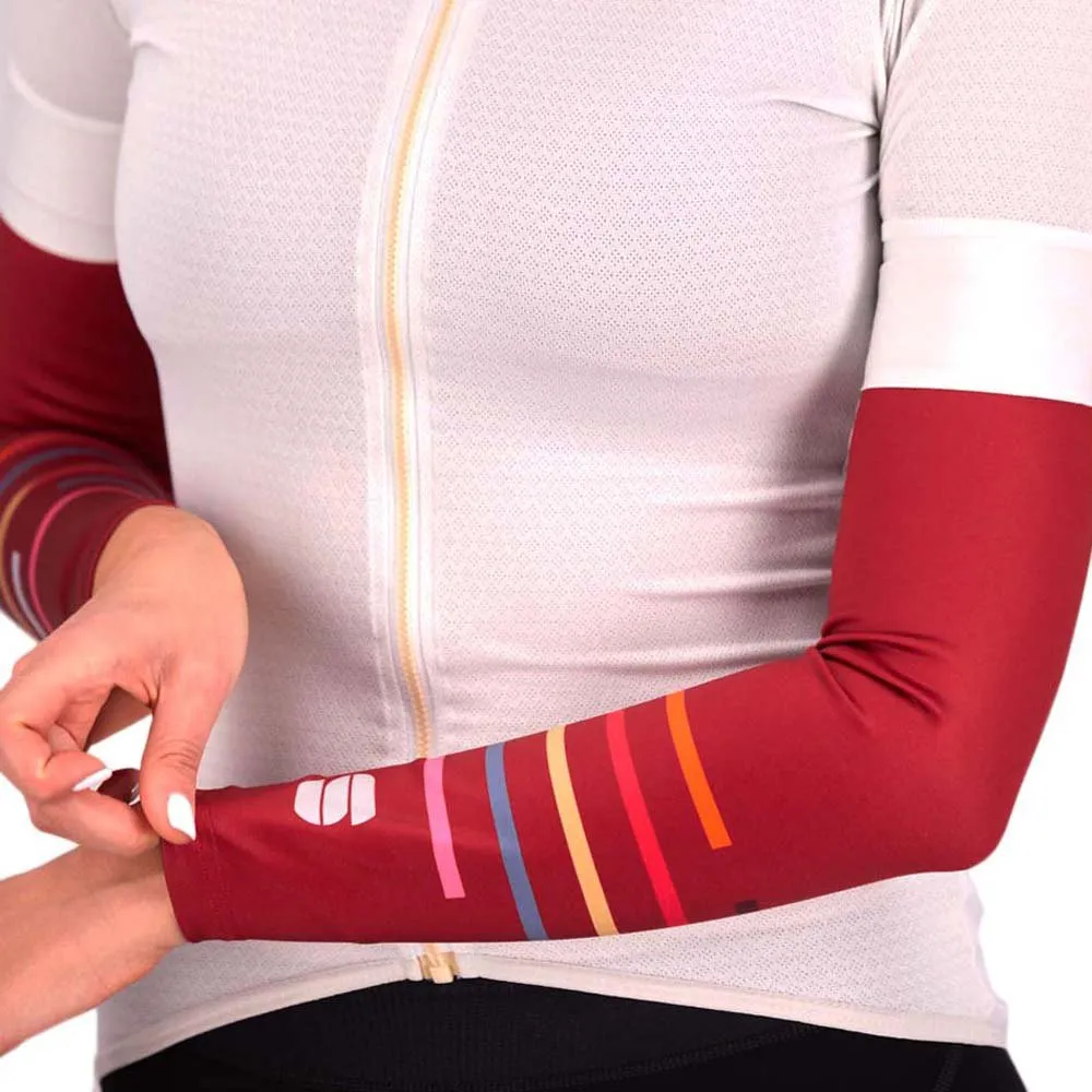 Sportful Thermodrytex Armvarmere, Red rumba / multicolor