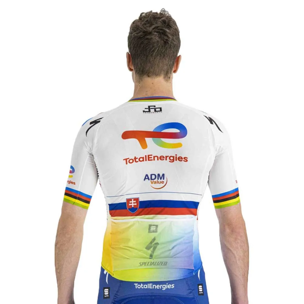 Sportful Total Energies Bomber Kort Ermet Trøye, White / slovak