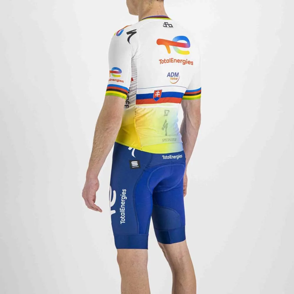 Sportful Total Energies Bomber Kort Ermet Trøye, White / slovak