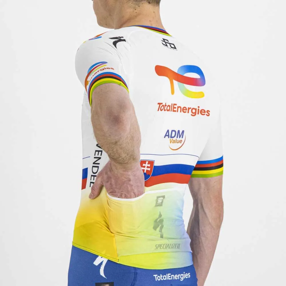 Sportful Total Energies Bomber Kort Ermet Trøye, White / slovak