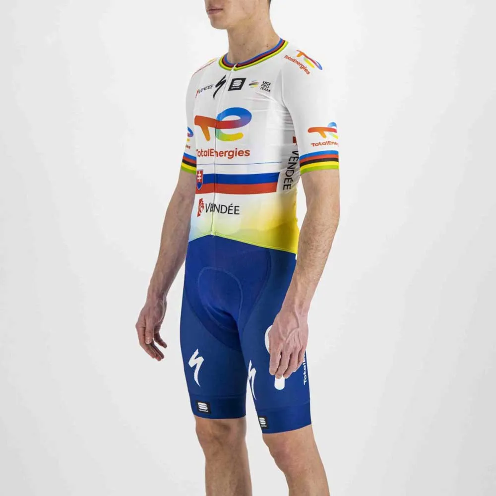 Sportful Total Energies Bomber Kort Ermet Trøye, White / slovak