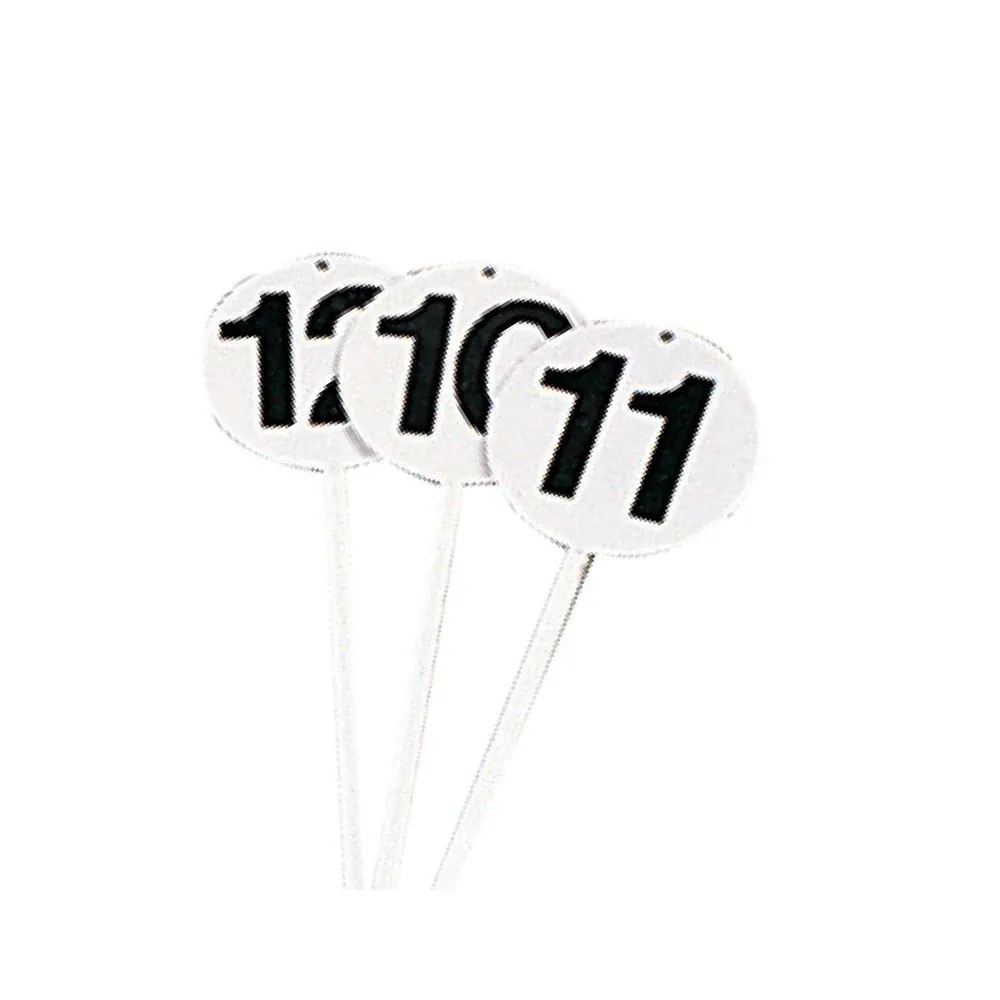 Sporti France Sett Med 12 Runde Merkekort, White / black, One Size