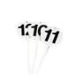 Sporti France Sett Med 12 Runde Merkekort, White / black, One Size
