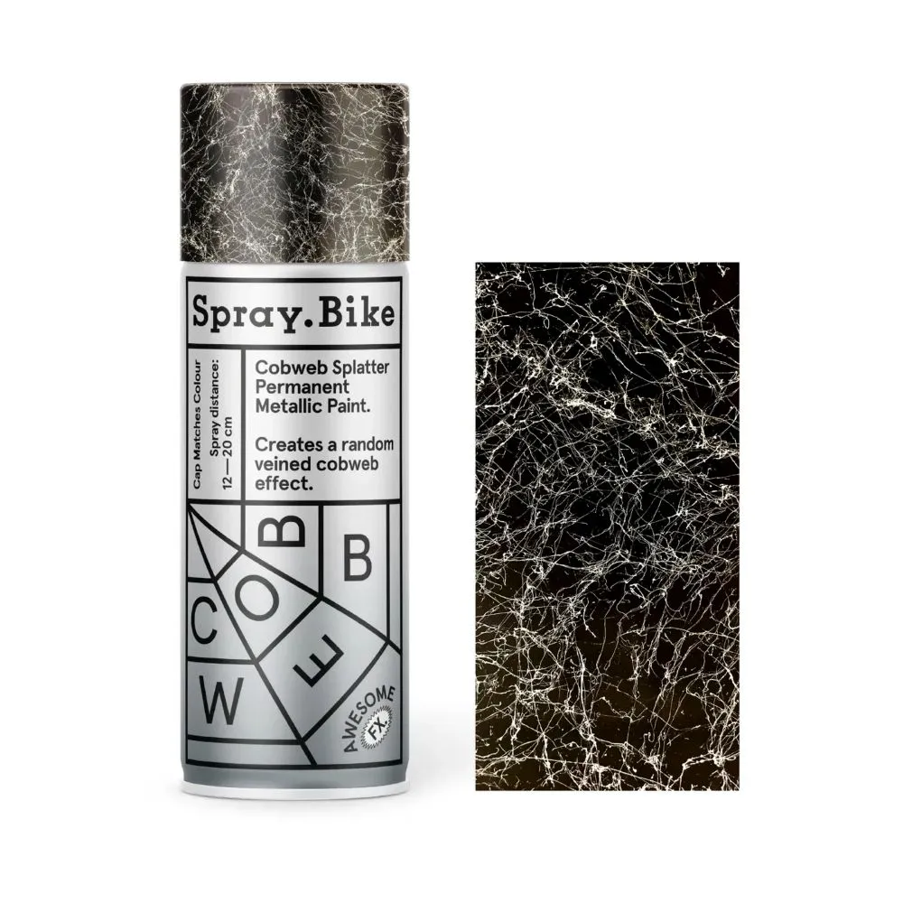 Spray Bike Spray.Bike spraymaling 400 ml Awesome FX Cobweb sølv