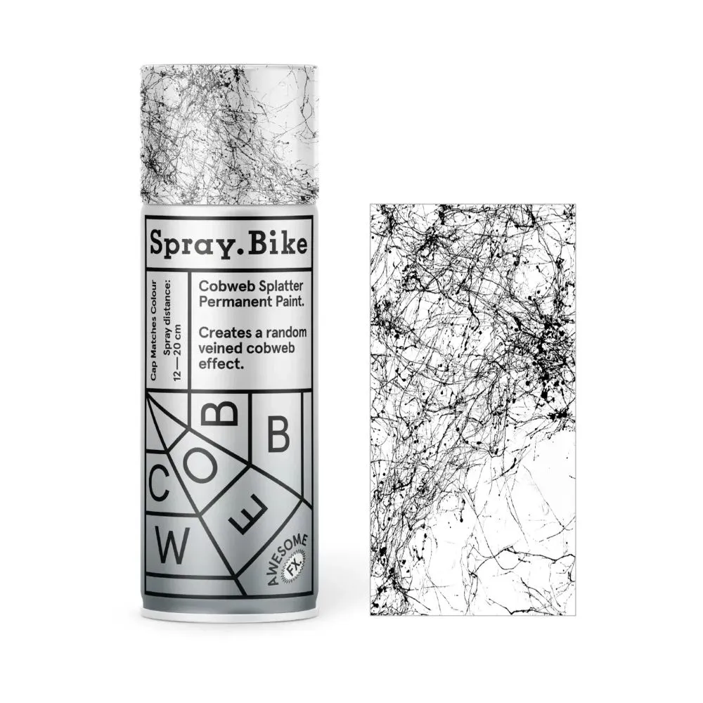 Spray Bike Spray.Bike spraymaling 400 ml Awesome FX Cobweb svart