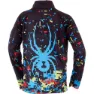 Spyder Mini Digital Langarmet Baselag, Black volcano, 3Y