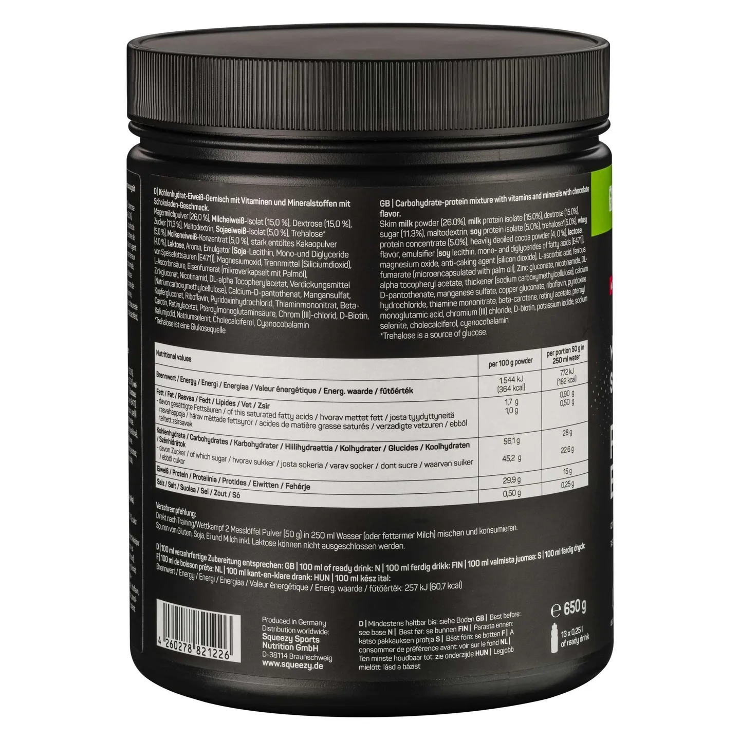 Squeezy Protein Energy Pulver Squeezy Protein Energy Pulver