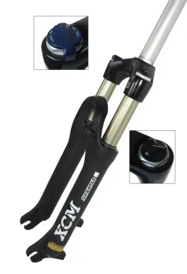 SR Suntour XCM JR AIR SL HLO forgaffel 20"80 MM Vandring Post Mount, Black, 20", Rigid