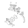 SRAM 17p 203mm 220mm Rotor Skivebremsekaliperadapter, Black, One Size